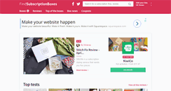 Desktop Screenshot of findsubscriptionboxes.com